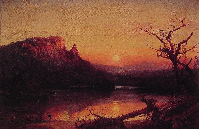 Jasper Francis Cropsey Sunset Eagle Cliff oil painting picture
